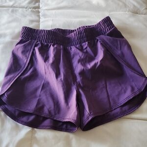 All in Motion Women's Athletic Shorts in Purple